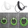 Wall Mounted Hose Holder for Garden - Heavy Duty Carbon Steel Water Hose Wall Hanger, 30 Meter Capacity Outdoor Hose Organizer Storage Bracket, Black/White(White) view 2