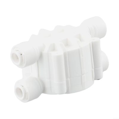 4 Way Auto Shut-Off Valve for RO Water Purifier, 1/4 Inch Quick Connect Reverse Osmosis Shut-Off Switch, Plastic RO Membrane Valve with Water Saving Design, Compatible with