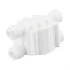 4 Way Auto Shut-Off Valve for RO Water Purifier, 1/4 Inch Quick Connect Reverse Osmosis Shut-Off Switch, Plastic RO Membrane Valve with Water Saving Design, Compatible with view 1