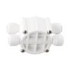 4 Way Auto Shut-Off Valve for RO Water Purifier, 1/4 Inch Quick Connect Reverse Osmosis Shut-Off Switch, Plastic RO Membrane Valve with Water Saving Design, Compatible with view 2
