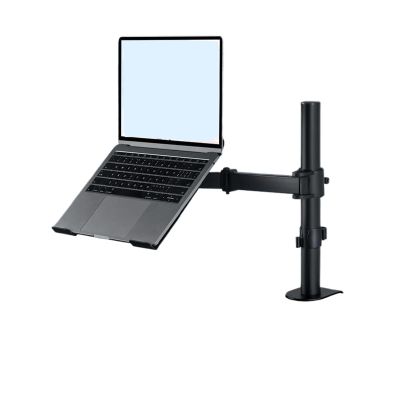 ADBWEKKF Combination clamp table stand with monitor, 2-in-1 rotating dual-screen desktop, telescopic dual-screen robotic arm(Perforated bracket design)