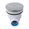 Shower Tray Waste Trap with Chrome Dome Top for Fit, High Flow Rate 32 L/min Drain Compatible with Standard UK Shower Pans, for Easy Clean Water Strainer Cover for Fast Flow view 1