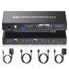 2 Port HDMI KVM Switch, USB 3.0 4K60Hz KVM Switch 1 Monitor 2 Computers for 2 PCs Share 1 Monitor and 1 Set of Keyboard Mouse, 4 USB 3.0 Ports for Peripheral view 1
