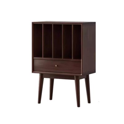 KEG801302 Home Vinyl Record Cabinet with Drawers Large Capacity Living Room CD Magazine Storage Rack Storage