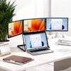 15.6" Laptop Tri-Fold Monitor, Triple Screen Laptop Extender 1080P IPS, Pro Max Monitor, Portable Monitor with USB-C & HDMI, Travel Productivity Monitor with 360 Rotation Adjustable Viewing Angles view 1