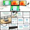 15.6" Laptop Tri-Fold Monitor, Triple Screen Laptop Extender 1080P IPS, Pro Max Monitor, Portable Monitor with USB-C & HDMI, Travel Productivity Monitor with 360 Rotation Adjustable Viewing Angles view 4