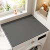 50x50cm Mat for Washing Machine - Non-Slip, Water Absorbent Protector Cover for Washers & Dryers, Dustproof Laundry Room Appliance Mat(Gray) view 3