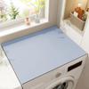 50x50cm Mat for Washing Machine - Dustproof, Non-Slip Rubber Top Cover with Absorbent Protection Pad Compatible with Washer, Dryer, Microwave, Refrigerator - Gray(Blue) view 2