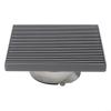 304 Stainless Steel Floor Drain for Balcony, Square 15x15cm Outdoor Drain Grate with Large Capacity and Deodorizing Design, Rust Proof Drain Cover view 2