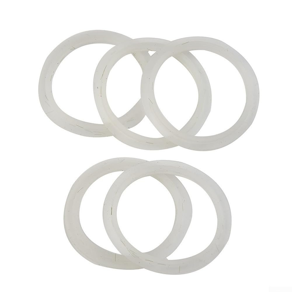 5-Pack Rubber Basin Waste Gasket for Click Clack Drain Seal, Sink Up Gasket Compatible with Push Up Drain Valve, Overflow Drain Gasket Set with 33.5mm ID / 41mm OD