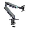ADBWEKKF Monitor stand robotic arm rotating table clamp(Wararmorblack-tablecliptype) view 1