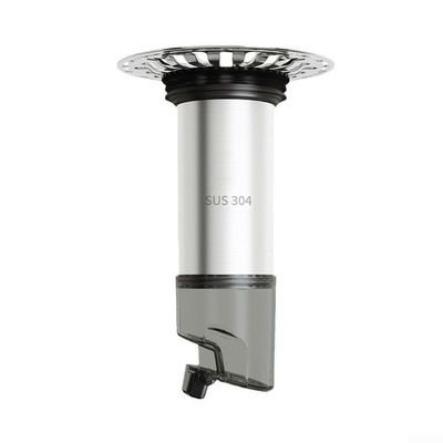 Floor Drain Extension Tube Stainless Steel Core for Bathroom Sewer Drain Insert, Waterproof Drainage Pipe Connector with for Easy Clean Design, Compatible with