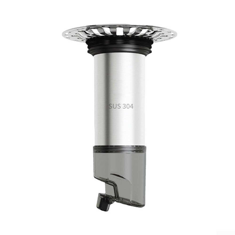 Floor Drain Extension Tube Stainless Steel Core for Bathroom Sewer Drain Insert, Waterproof Drainage Pipe Connector with for Easy Clean Design, Compatible with