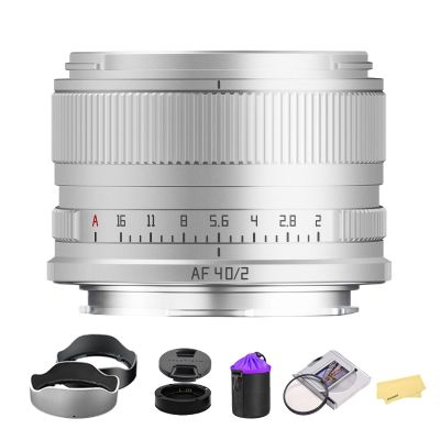 TTArtisan 40mm F2 L Mount Lens AF 40mm f2 L Full Frame Auto Focus Lens Compatible with Sigma FP, FPL, Compatible with Panasonic S1RII, S5, S5M2, S9 (Silver)
