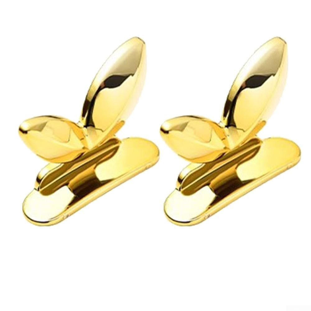Plastic Toilet Seat Lift Handle with for Easy Grip Design, Non-Slip Bathroom Accessibility Aid for Elderly, Toilet Lid Lifter for Seniors, 2-Pack (Gold)(Gold)