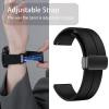 Lamshaw Compatible with Bushnell iON Elite Bands, Soft Silicone Sport Wristband Replacement Straps Compatible with Bushnell iON Elite Watch (Black, 22mm size band) view 4