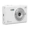 ZJchao Digital Camera 50MP Mirrorless Compact Camera with 2.88in TFT Screen Anti Shake Dual Front Rear for Wedding Party Travel Photography White view 1