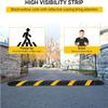 7 FT Heavy Duty Rubber Speed Bump 2-Pack, Driveway Cable Protector Ramp with Installation Bolts & 2 End Caps for Parking Lots, Garage & Gravel Roads view 4