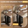 2 Pack Steel Magnetic 14-Inch Cable Management Channels for Under Desk Leg, No Drill Cord Organizer Cover & Wire Hider Cover with Adhesive Cable Tie, Cable Organizer Kit for Home Office & Gaming Desk view 4