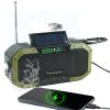 Emergency Radio Waterproof Bluetooth Speaker,Hand-Crank NOAA Weather Radio with Solar Panel,5000mAH Cell Phone Charger,Flashlight,SOS,Outdoor Camping Gear Camping view 1