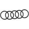 O for Ring for 38mm Sink Drain Rubber Seal Replacement 5 Pack for Basin Waste Outlet Fix Leaky Sink Compatible with 38mm Metal Sink Drain Black view 1