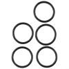 O for Ring for 38mm Sink Drain Rubber Seal Replacement 5 Pack for Basin Waste Outlet Fix Leaky Sink Compatible with 38mm Metal Sink Drain Black view 2