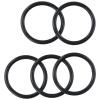 O for Ring for 38mm Sink Drain Rubber Seal Replacement 5 Pack for Basin Waste Outlet Fix Leaky Sink Compatible with 38mm Metal Sink Drain Black view 3