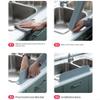 Reusable Silicone Sink Splash Guard Board for Countertop Protection, Water Barrier for Dishwashing, Kitchen Splatter Guard, Compatible with Standard Sinks, 52x8.5x5cm, Gray(Gray) view 2