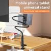360-Degree Rotating Tablet & Phone Stand, 360 Degree Rotating Tablet and Phone Stand, Goose Neck Phone Holder for Bed, Phone Clip for Bed, Adjustable Arm (White,80cm) view 2