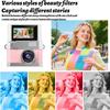 2026 New Mini Digital Camera with 1.47 in Flip LCD Screen, 1080p Retro Mini Ccd Camera with 32/64/128GB Card,Keychain Digital Camera with Lanyard,Record The Beautiful Moments of Life (Yellow,64GB) view 2