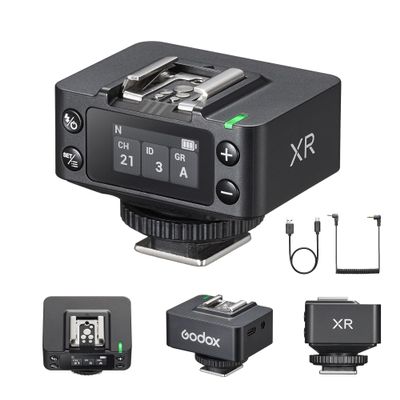 Godox XR 2.4G TTL High Speed Sync Wireless Flash Trigger,Remote Flash Receiver (for Nikon for Canon)