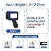 SHIHUANI 12.7mm Portable Mini Split nkjet Printer for Logo Image QR Barcode Batch Number Date(with Black Ink*1,UK) view 2