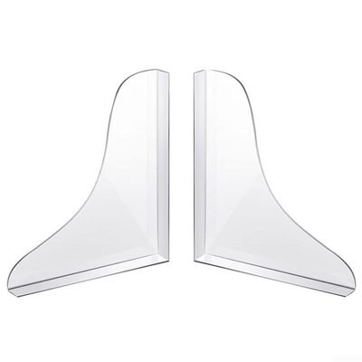 Shower Splash Guard for Acrylic Tub, Transparent Bathtub Corner Splash Guard Removable, for Easy Install Waterproof Bathroom Sink Splash Guard, 22x19CM
