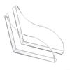 Shower Splash Guard for Acrylic Tub, Transparent Bathtub Corner Splash Guard Removable, for Easy Install Waterproof Bathroom Sink Splash Guard, 22x19CM view 2