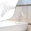 Shower Splash Guard for Acrylic Tub, Transparent Bathtub Corner Splash Guard Removable, for Easy Install Waterproof Bathroom Sink Splash Guard, 22x19CM view 3