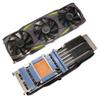 Video Card Heatsink RTX3080 RTX3080Ti for Manli for GeForce RTX 3080 3090 for Gallardo 12GB OC GPU Heat Sink Laptop Parts view 1