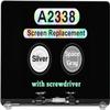 13.3" New Replacement for MacBook Pro M1 2020 A2338 EMC 3578 MYD83 MYD92 MYDA2 MYDC2 LCD Screen Retina Display Full Top Assembly (Gray) view 1
