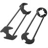 Sink Basin Wrench 2 Pack - Alloy Steel Plumbing Wrench Tool with Four-Jaw Hex Design for Tight Spaces, Adjustable Sink Tap Spanner for Pipe Nuts and Faucet Installation view 1