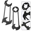 Sink Basin Wrench 2 Pack - Alloy Steel Plumbing Wrench Tool with Four-Jaw Hex Design for Tight Spaces, Adjustable Sink Tap Spanner for Pipe Nuts and Faucet Installation view 3