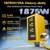Iwister IP66 Outdoor Power Strip Fully Waterproof, 6 AC 25 Ft, 1875W/15A 14AWG Heavy-Duty SJTW Extension Cord, All-Weather, Surge Protection, Ideal for Outdoor, patios,Garden, Pool Party,RV,Yellow view 2