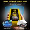 Iwister IP66 Outdoor Power Strip Fully Waterproof, 6 AC 25 Ft, 1875W/15A 14AWG Heavy-Duty SJTW Extension Cord, All-Weather, Surge Protection, Ideal for Outdoor, patios,Garden, Pool Party,RV,Yellow view 4