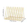 WANGHAI2024M CD Storage Rack Minimalist Triangular Iron Metal CD Albums Record Rack for Home Office Hotel view 2
