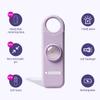 AGADMCM Rechargeable Personal Safety Alarm, 130dB Emergency Siren with LED Flashlight, Portable Keychain for Women, Kids, Elderly, Night Running & Travel (Lavender Purple) view 2