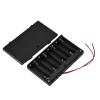 Estink 8Pcs Aa Holder, 8 Aa Batry Lder Portable Storage, 12 Batry Lder with Power and Sliding Closure, for Organizing and Protecting 1 to 8 Aa As External Power Source view 1