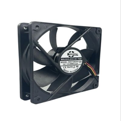 120mm x 25mm DC 12V Cooling Fan Dual Ball Bearing 3Pin FG Signal 2200RPM 87.87CFM Silent High Airflow for PC Server Cabinet Case