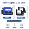 SHIHUANI 25.4mm Portable Mini Handheld Inkjet Printer for QR Barcode Image Logo Date(with 2 Ink,KR) view 2