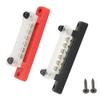 Genuine OEM Replacement Red & Black Bus Bar Power Distribution Terminal Block 6 Way 48V 150A Busbar view 1