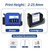 SHIHUANI 25.4mm Portable Mini Handheld Inkjet Printer for QR Barcode Image Logo Date(with 1 Ink,KR) view 2