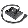 Estink Usb3.0 Floppy Front Panel, Front Panel USB Convert 3.5In Floppy Space to 2 Usb3.0 Ports, Plug and Play Fast Charging High Speed Data Transfer, USB 3.0 Front Panel with 19 Cable, for Pc view 1