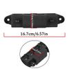 Black 4 Post Busbar Bus Bar Power Distribution Block 5/16" 12V 250A With Cover view 2